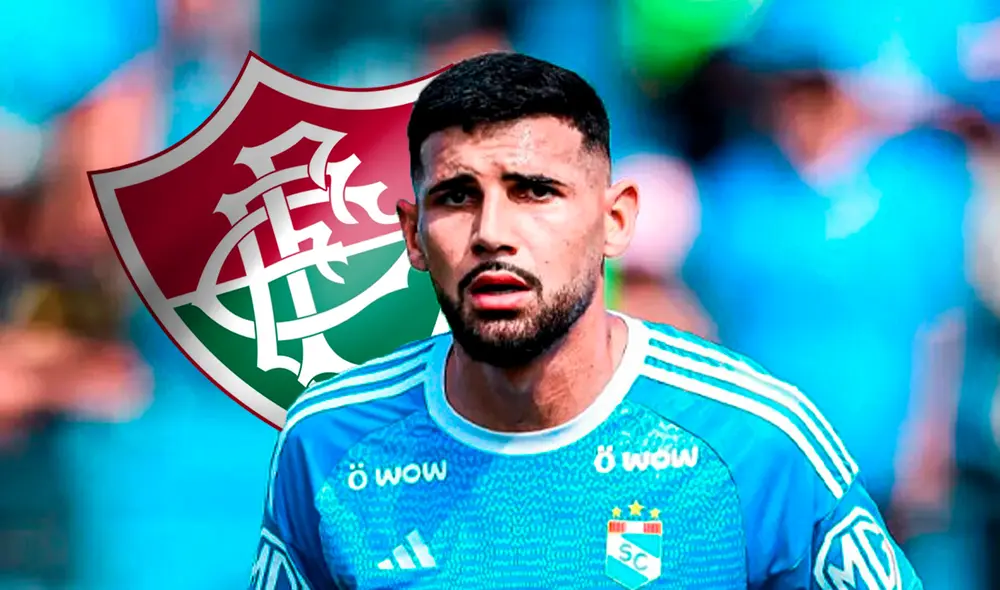 Ignácio Da Silva se enfrentó a Fluminense en la Copa Libertadores 2023. Foto: composición LR/Liga 1/Fluminense