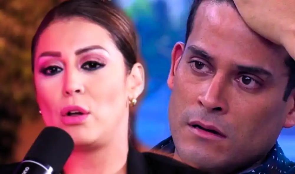 Karla Tarazona y Christian Domínguez se dejaron ver preocupados en redes sociales por su heredero, quien estuvo internado. Foto: composición LR/YouTube/Yahaira Plasencia/América TV - Video: Panamericana TV
