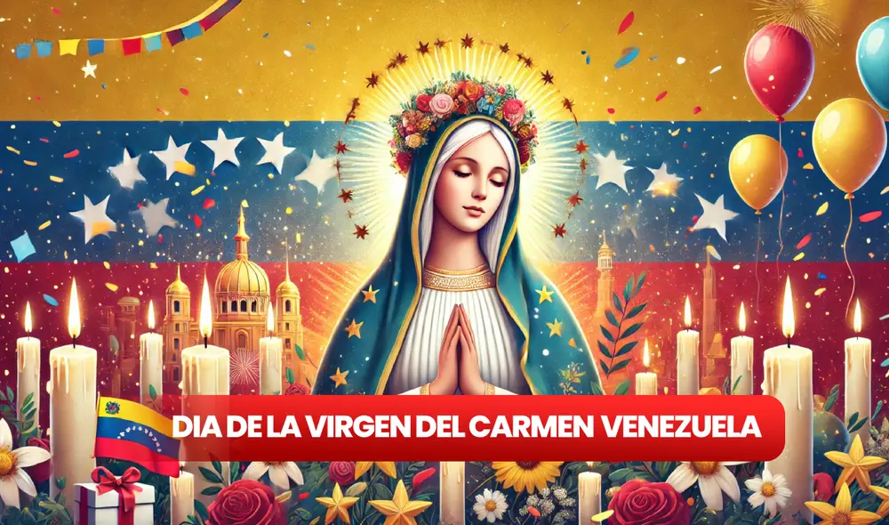 Revisa las mejores frases, imágenes y oraciones por el Día de la Virgen del Carmen en Venezuela. Foto: composición LR/Dall-E Revisa las mejores frases, imágenes y oraciones por el Día de la Virgen del Carmen en Venezuela. Foto: composición LR/Dall-E