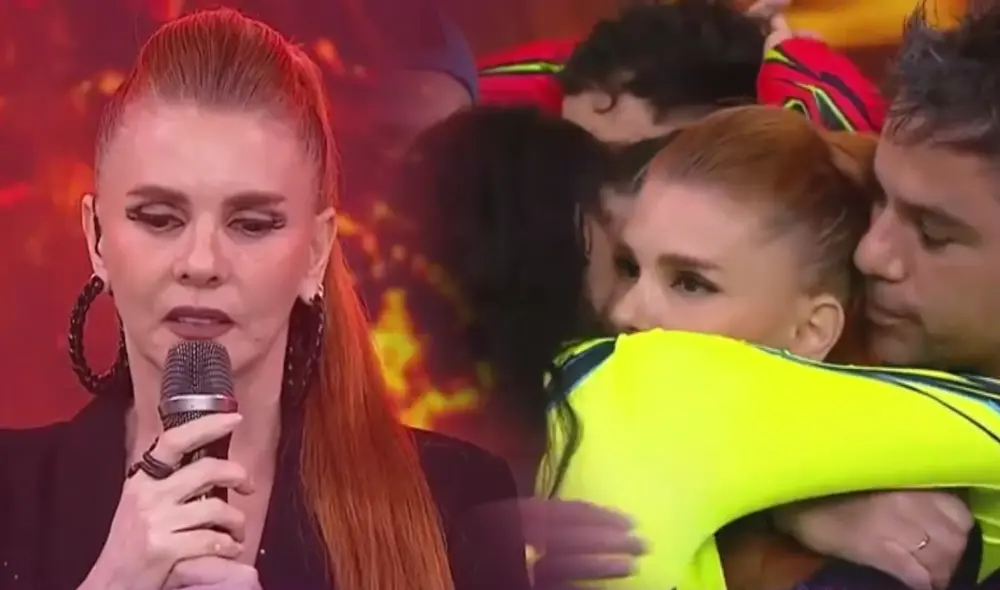 Johanna San Miguel se despide de 'Esto es guerra'. Foto: composición LR/captura de pantalla/américa tv Johanna San Miguel se despide de 'Esto es guerra'. Foto: composición LR/captura de pantalla/américa tv