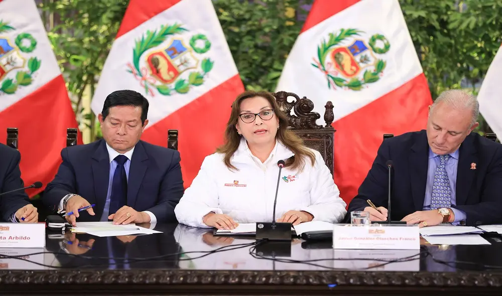 La presidenta Boluarte estuvo en silencio durante casi 90 días. Foto: Presidencia.