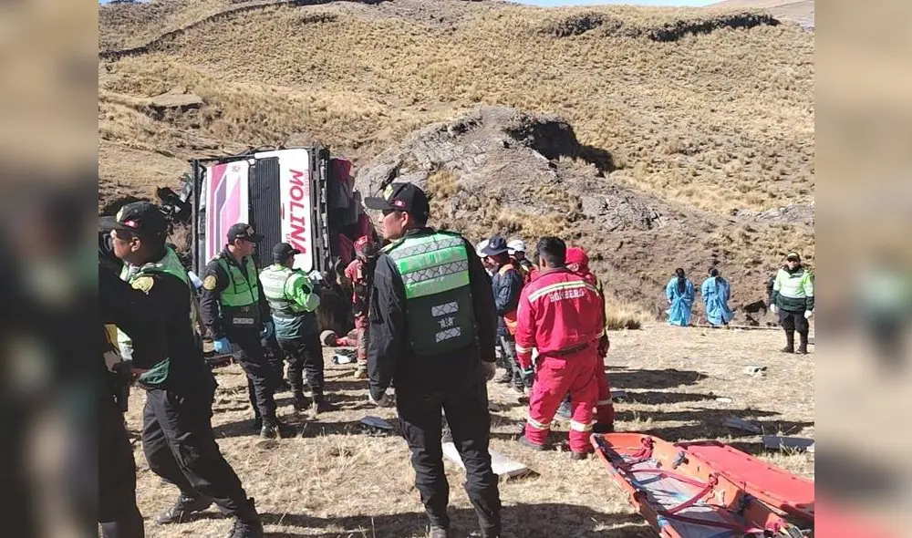 A través de un comunicado, la empresa Turismo Molina Unión anunció que han colaborado activamente con las autoridades correspondientes y han brindado los primeros auxilios a las personas afectadas. Foto: difusión