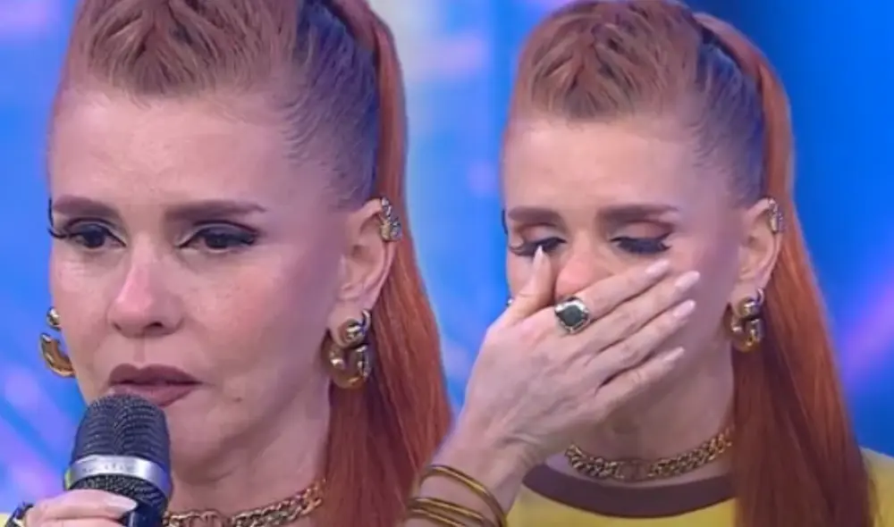 Johanna San Miguel demuestra su cariño por 'Esto es guerra'. Foto: composición LR/América TV Johanna San Miguel demuestra su cariño por 'Esto es guerra'. Foto: composición LR/América TV