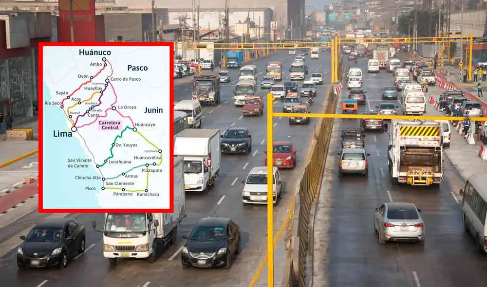 El MTC restringe el paso de vehículos de carga de más de 3.5 toneladas de peso bruto por la Carretera Central. Foto: composición LR/MTC/Andina