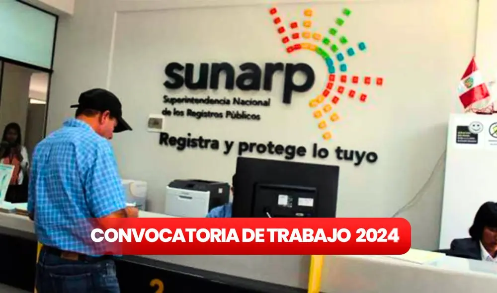 Sunarp ofrece empleos desde S/2.000 hasta S/8.000 en Lima y regiones. Foto: LR