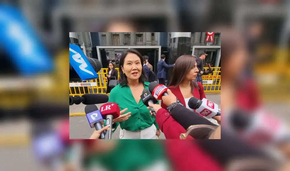 Keiko Fujimori y su abogada a la salida de audiencia por el caso Cócteles. Foto: La República