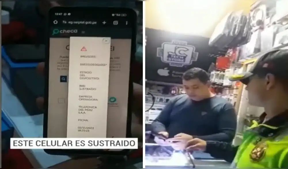Policías llegaron a los mercados Mercado Lampa de Oro y Los Chancas en Santa Anita para la captura. Foto: Captura Latina Noticias