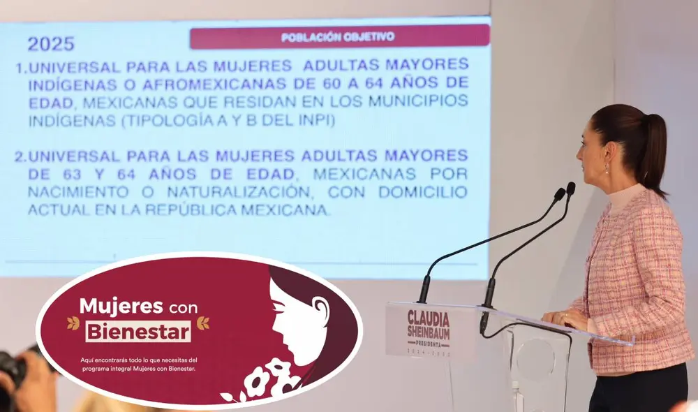 Se espera incluir a todo grupo de beneficiarias en 2026. Foto: composiciónLR/X/Claudiashein/Gobierno