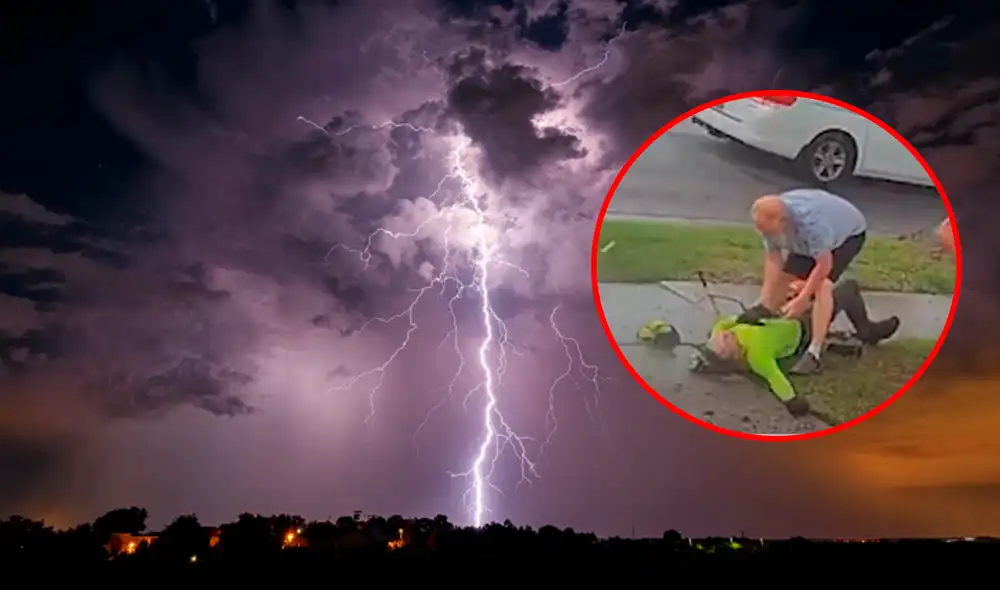 En el estado de Florida, un joven de 17 años fue impactado por un rayo durante un trabajo en las afueras de Orlando. Foto: composición LR/Telemundo/News6