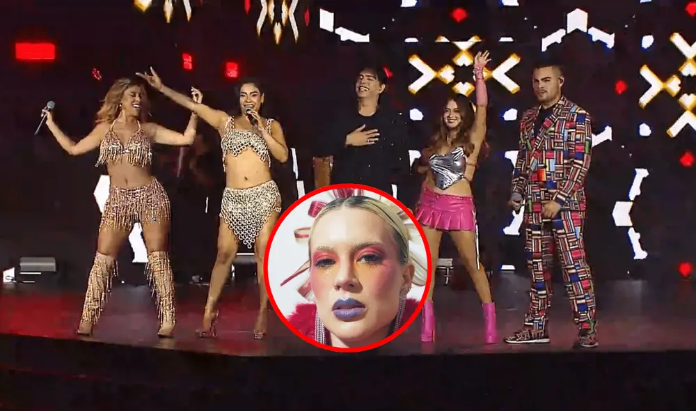 Leslie Shaw y su breve comentario sobre los artistas peruanos en los Premios Heat 2024. Foto: composición LR/Premios Heat/Instagram