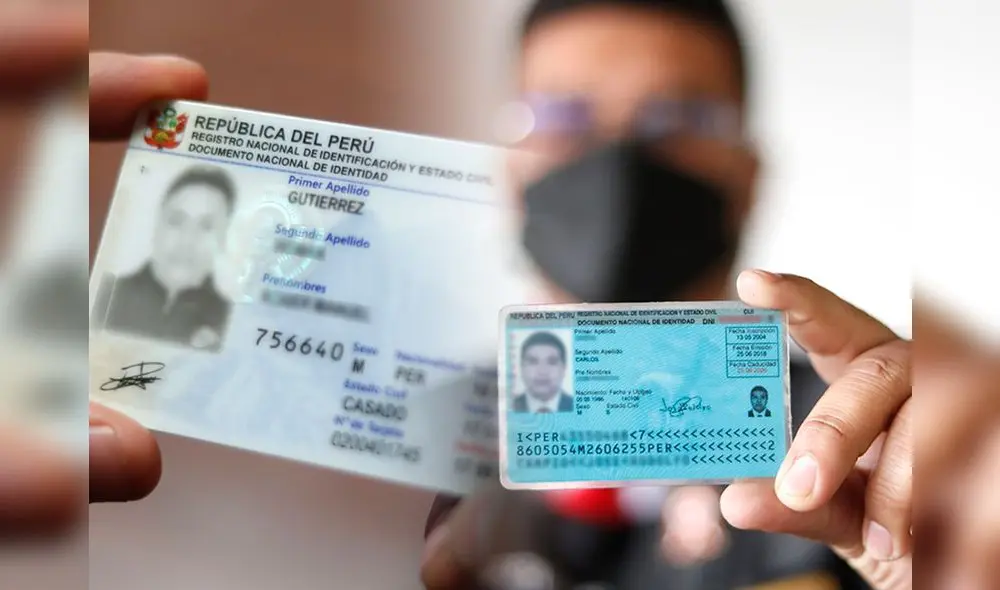 ¿Puedes tener el DNI azul y sacar el DNI electrónico? Foto: Composición LR/Andina.