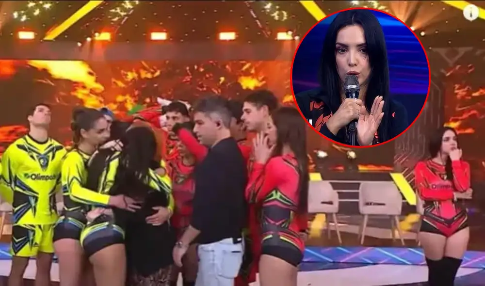 Rosángela Espinoza quedó en shock con el anuncio de Johanna San Miguel. Foto: composición LR/captura de América TV