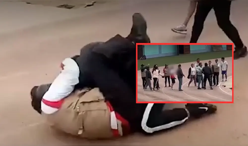 Padre se avalanzó contra el juez del evento deportivo. Foto: Captura América Noticias