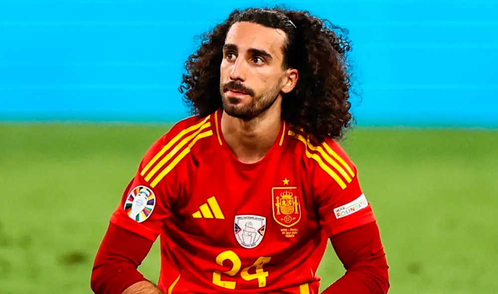 Marc Cucurella mostró su nuevo look en Instagram, en honor a la victoria de España en la Eurocopa 2024. Foto: EFE