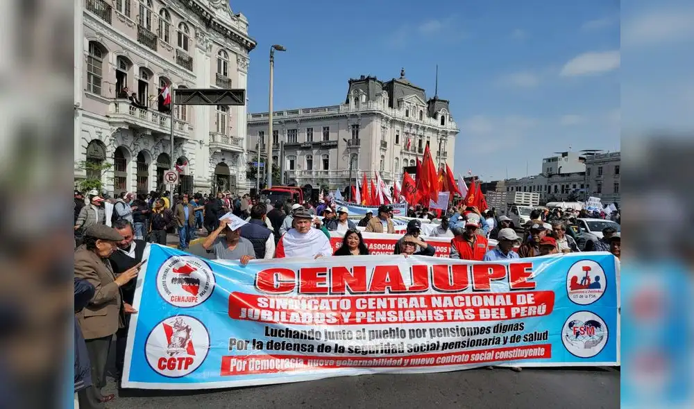 Movilización contra el Gobierno de Dina Boluarte y mejoras salariales. John Reyes