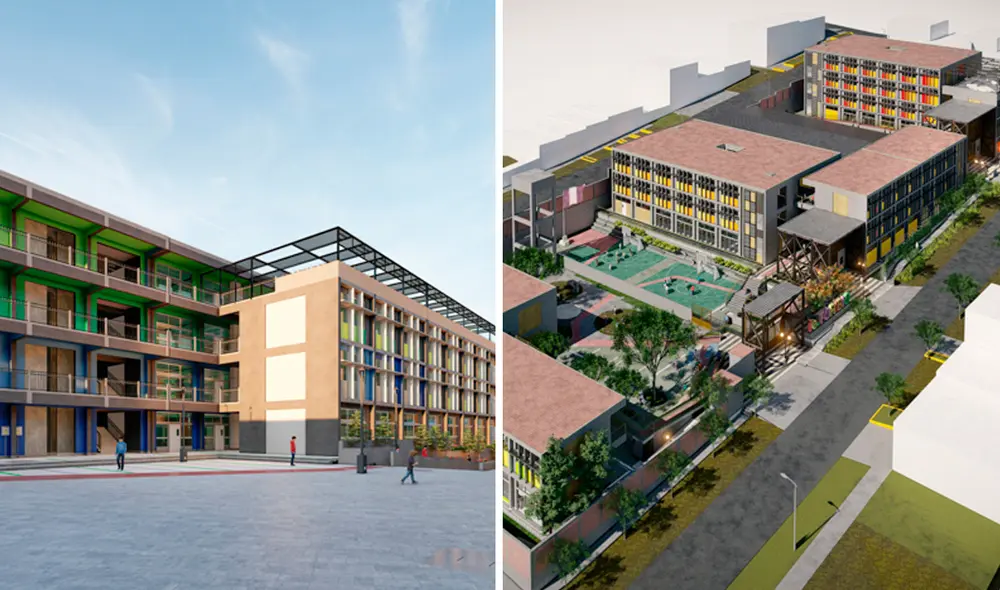 La demolición de las escuelas se llevará a cabo a fines de julio de este 2024. Foto: composición LR/Minedu La demolición de las escuelas se llevará a cabo a fines de julio de este 2024. Foto: composición LR/Minedu