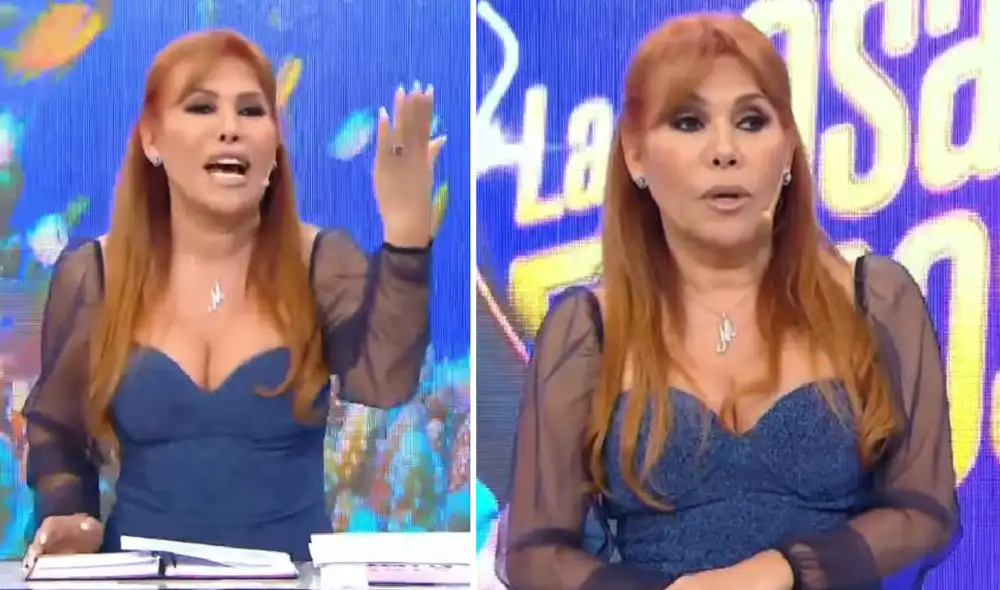 Magaly Medina tiene diversos problemas técnicos con su equipo de producción. Foto: Composición LR/Captura ATV