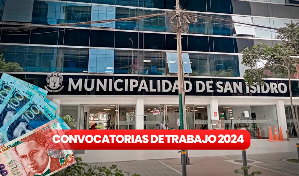 La Municipalidad de San Isidro tiene disponible una convocatoria laboral hasta el 25 de julio. Foto: composición LR/Municipalidad de San Isidro La Municipalidad de San Isidro tiene disponible una convocatoria laboral hasta el 25 de julio. Foto: composición LR/Municipalidad de San Isidro