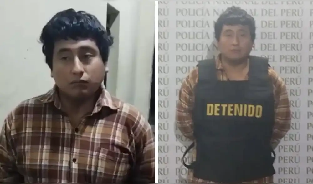 Sujeto fue intervenido por agentes de la PNP. Foto: Captura America Noticias