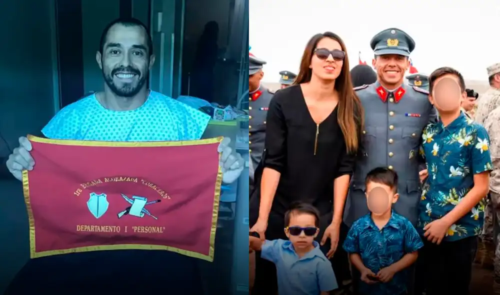 El militar chileno Manuel Norambuena Morales logró despedirse de su familia antes de morir. Foto: Facebook