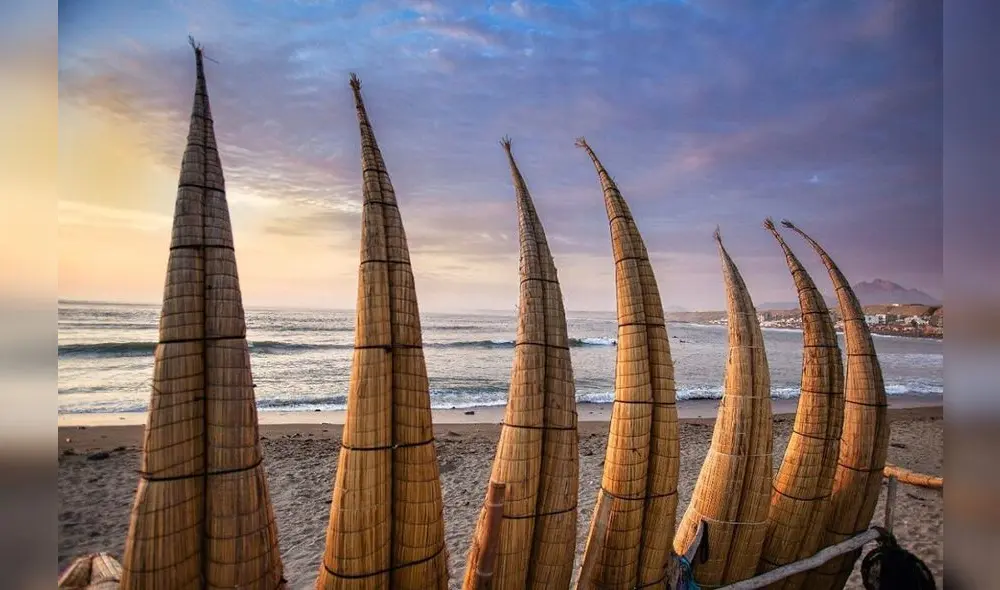 Huanchaco. Los Caballitos de Totora como uno de sus atractivos. Foto: Turiweb