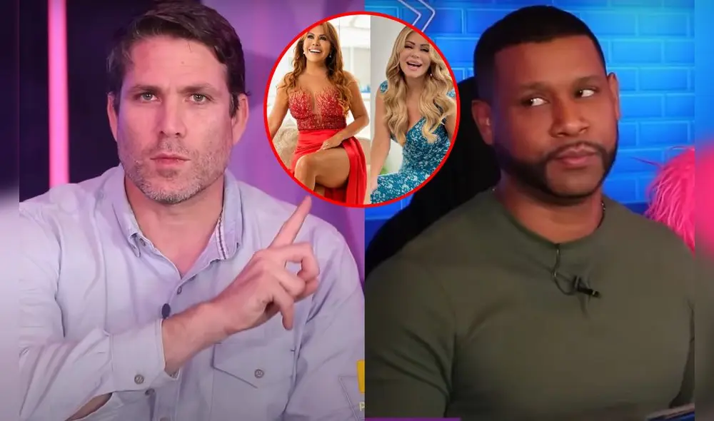 No le dieron la opción de empate y Paco Bazán estuvo obligado a escoger a una de las dos conductoras más famosas de la TV. Foto: Composición LR/ Edson pa' que más/ YouTube