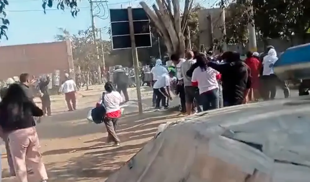 Es la tercera vez que se producen enfrentamientos en lo que va de julio.  Foto: captura El Noticiero - Pachacámac