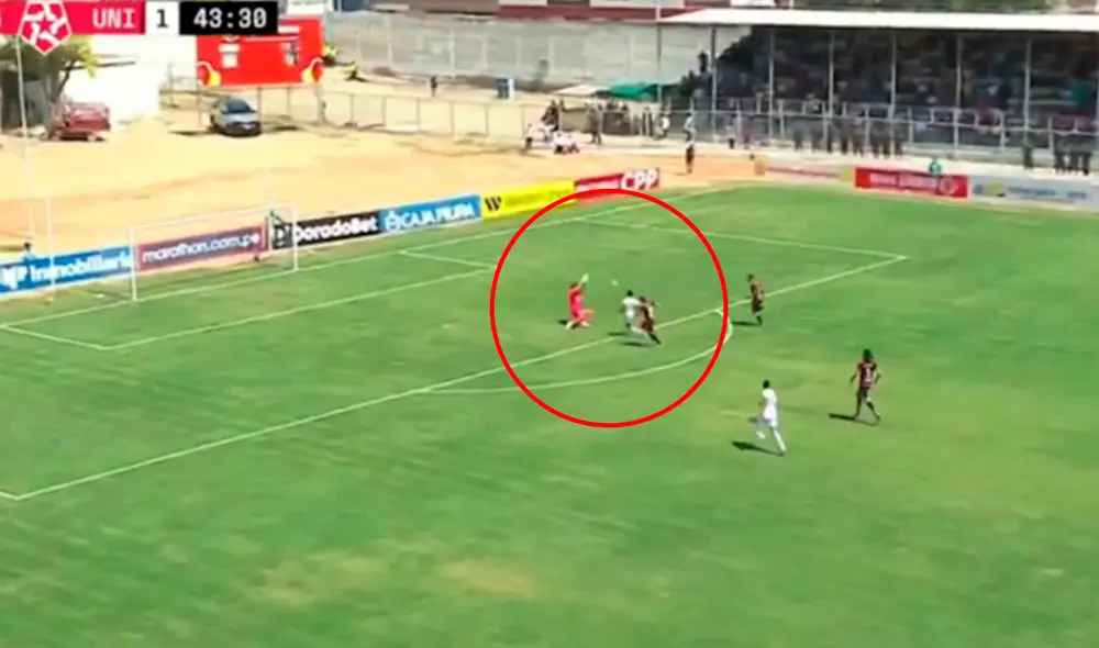 Universitario recibió su primer gol en este inicio del Torneo Clausura 2024. Foto: captura de L1 Max