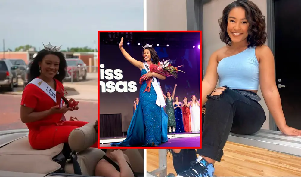 Alexis Smith, Miss Kansas sorprendió al acusar a uno de los presentes en el certamen de belleza como su abusador. Un hecho que fue aplaudido en las redes sociales. Foto: composición LR/AFP/New York Post