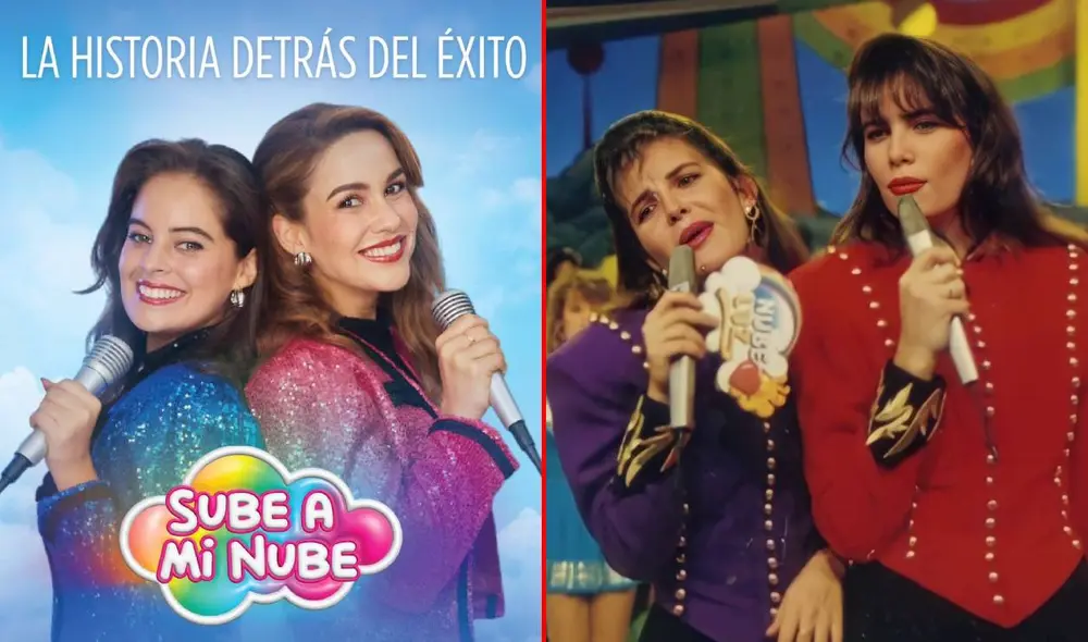 Silvana Cañote y Alessa Wichtel interpretarán a Mónica Santa María y Almendra Gomelsky en ‘Sube a mi nube’, la película sobre Nubeluz. Foto: composición LR/La Soga Producciones/ Facebook Mónica Santa María