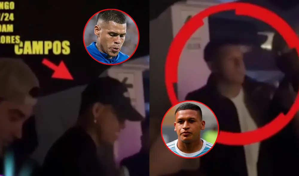 Ángelo Campos y otros jugadores fueron captados en una discoteca miraflorina hasta el amanecer. Foto: composición LR/ATV