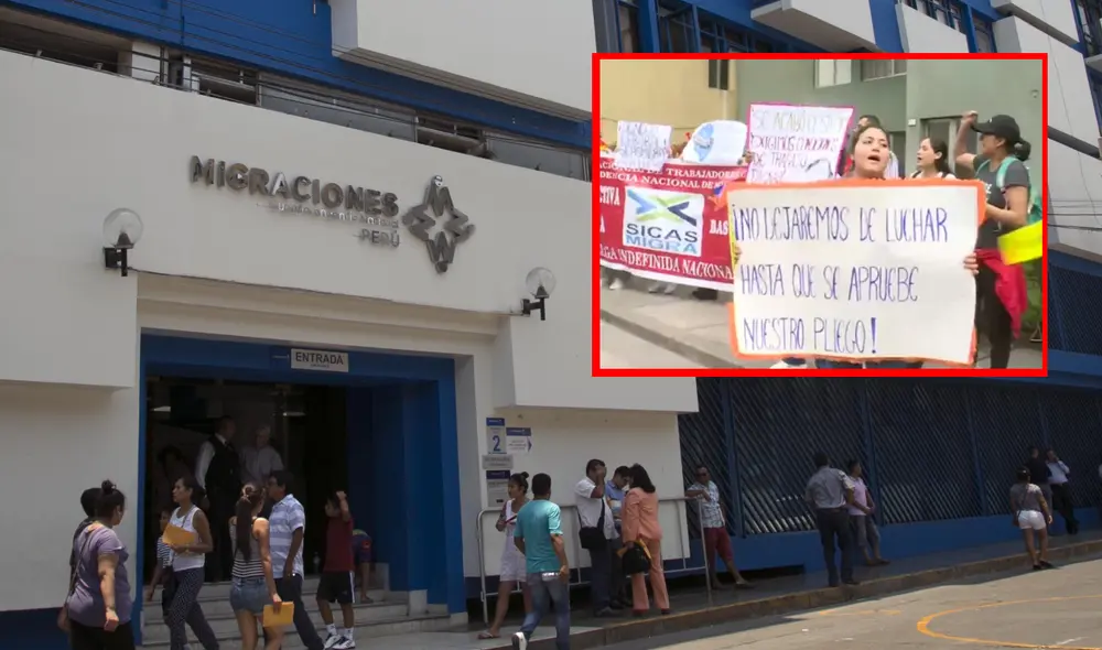 Labores de Migraciones podrían parar durante algunos días. Foto: composición LR/Plataforma digital única del Estado Peruano/difusión Labores de Migraciones podrían parar durante algunos días. Foto: composición LR/Plataforma digital única del Estado Peruano/difusión