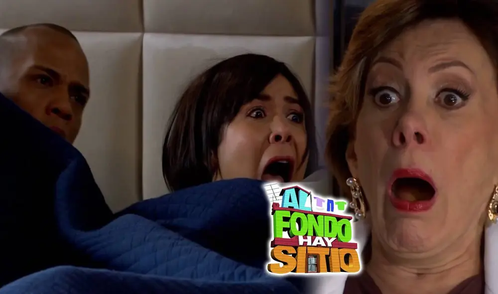 Francesca recibió un golpe del calzoncillo de Gaspar en el rostro apenas descubrió el acto en ‘Al fondo hay sitio’. Foto: composición LR/América TV