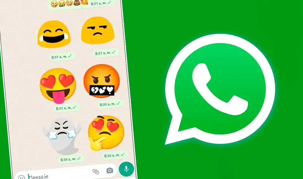 La última beta de WhatsApp para Android incluyó estos emojis animados gigantes. Foto:  Android Diagnosticos / captura de YouTube
