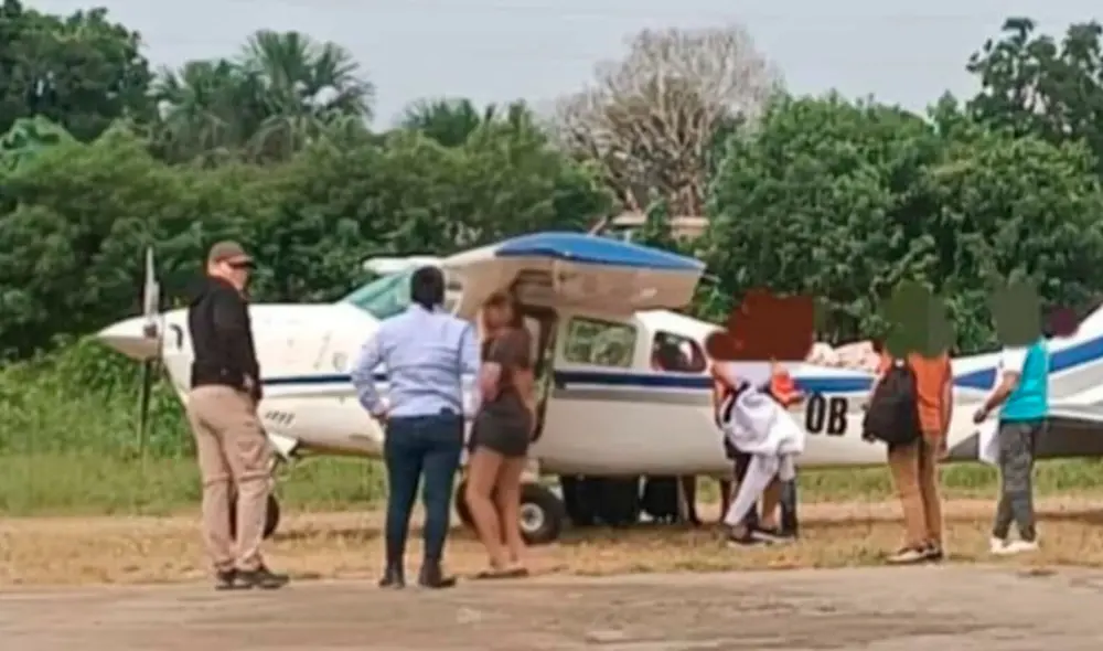 Sujetos amenazaron a piloto para que aterrice. Foto: difusión Sujetos amenazaron a piloto para que aterrice. Foto: difusión