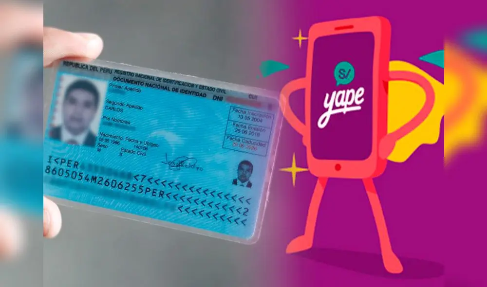 Conoce si puedes acceder a tener una cuenta de yape con dos número de DNI. Foto: Composición LR/Andina/Yape