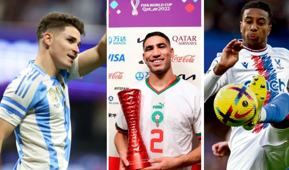 Julián Álvarez, Achraf Hakimi y Michael Olise lideran la nómina de los más valiosos. Foto: composición LR/AFP/difusión Julián Álvarez, Achraf Hakimi y Michael Olise lideran la nómina de los más valiosos. Foto: composición LR/AFP/difusión