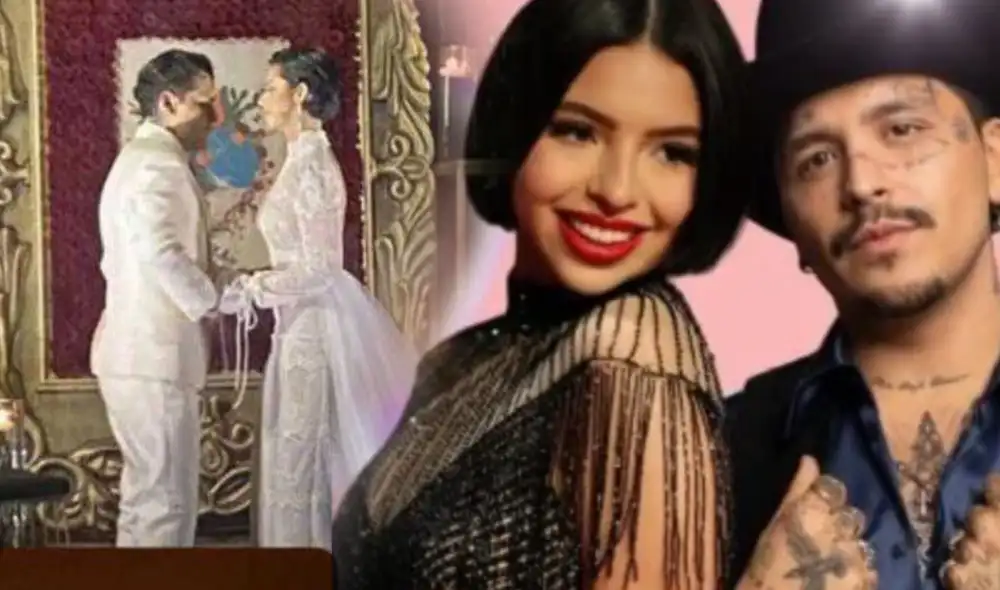 Christian Nodal y Ángela Aguilar oficialmente casados. Foto: composición LR/difusión Christian Nodal y Ángela Aguilar oficialmente casados. Foto: composición LR/difusión