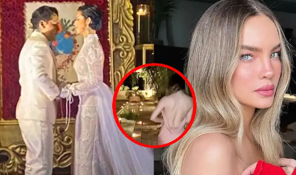 Christian Nodal habría llevado anteriormente a Belinda a la misma hacienda en la que se casó con Ángela Aguilar.  Foto: composición LR/Difusión/Instagram/TikTok/Belinda