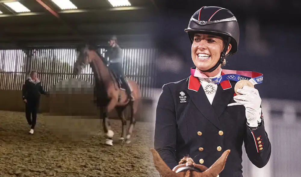 Charlotte Dujardin ha sido expulsada con efecto inmediato de París 2024. Foto: composición LR/AFP/ITV Charlotte Dujardin ha sido expulsada con efecto inmediato de París 2024. Foto: composición LR/AFP/ITV