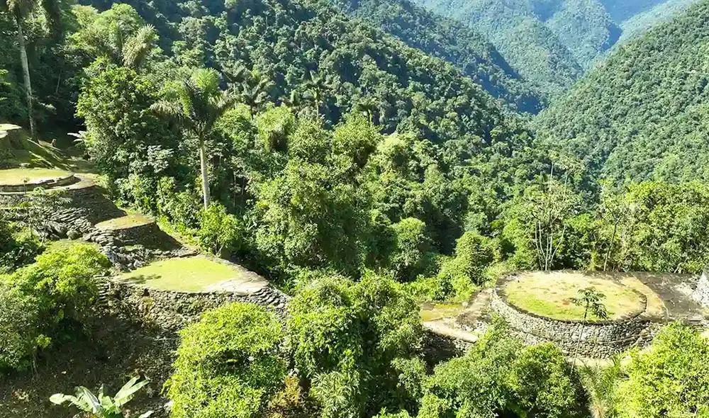 La Ciudad Perdida, conocida como Teyuna, se encuentra a una altitud de 1,200 metros sobre el nivel del mar. Foto: Wiwatour La Ciudad Perdida, conocida como Teyuna, se encuentra a una altitud de 1,200 metros sobre el nivel del mar. Foto: Wiwatour