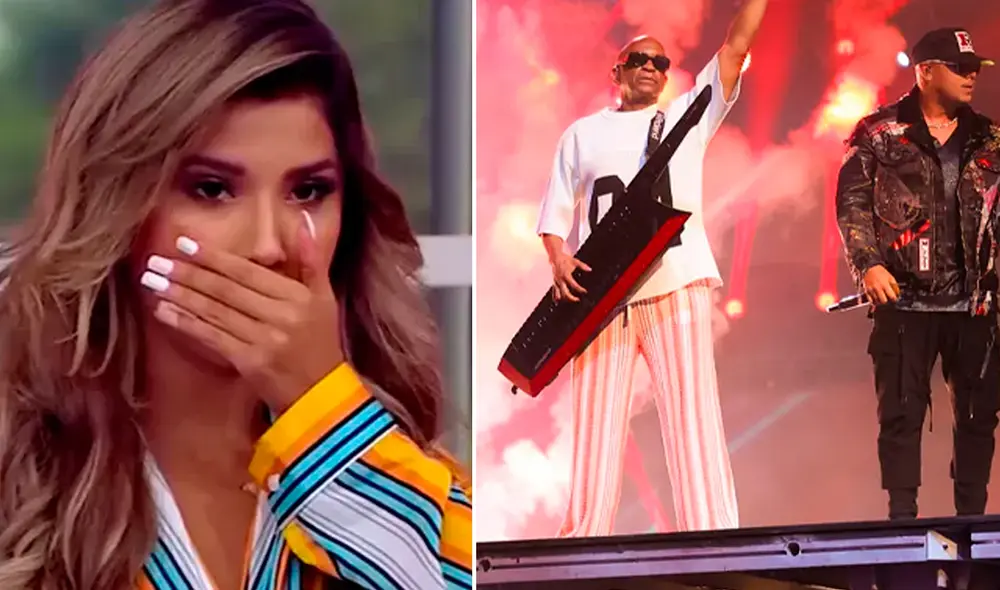 Yahaira Plasencia recibió diversas críticas por no aparecer con Wisin y Sergio George. Foto: Composición LR/Captura América TV/Captura Billboard