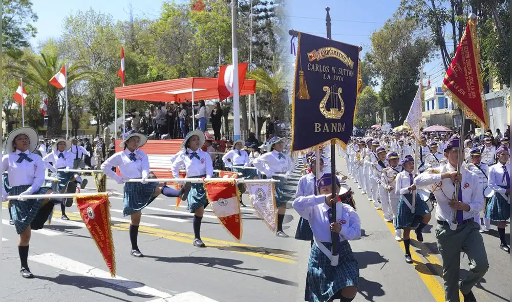 Escolares del distrito de La Joya marcharon con gallardía y patriotismo. Foto: composición LR/Claudia Beltrán/Frase Corta Escolares del distrito de La Joya marcharon con gallardía y patriotismo. Foto: composición LR/Claudia Beltrán/Frase Corta