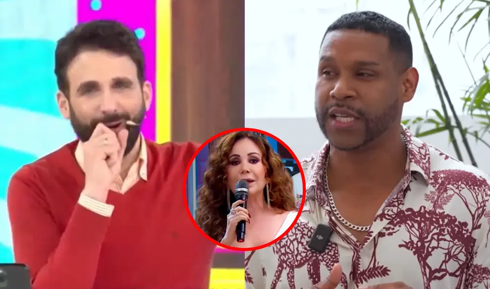 Edson Dávila fue criticado tras asistir al programa de entrevistas de Andrea Llosa. Foto: composición LR/Willax/América TV Edson Dávila fue criticado tras asistir al programa de entrevistas de Andrea Llosa. Foto: composición LR/Willax/América TV