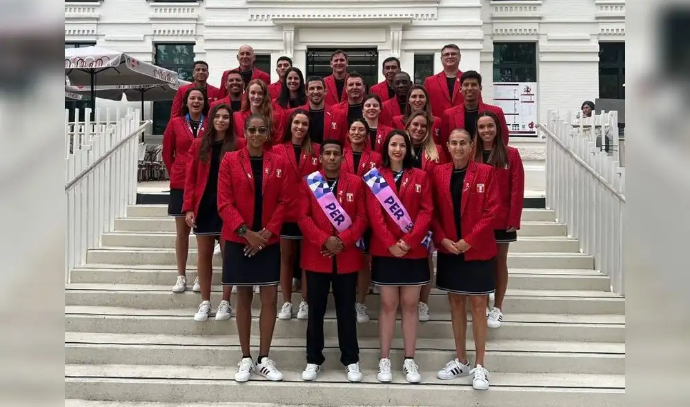 La delegación nacional presente en la cermonia de inauguración de los Juegos Olímpicos
