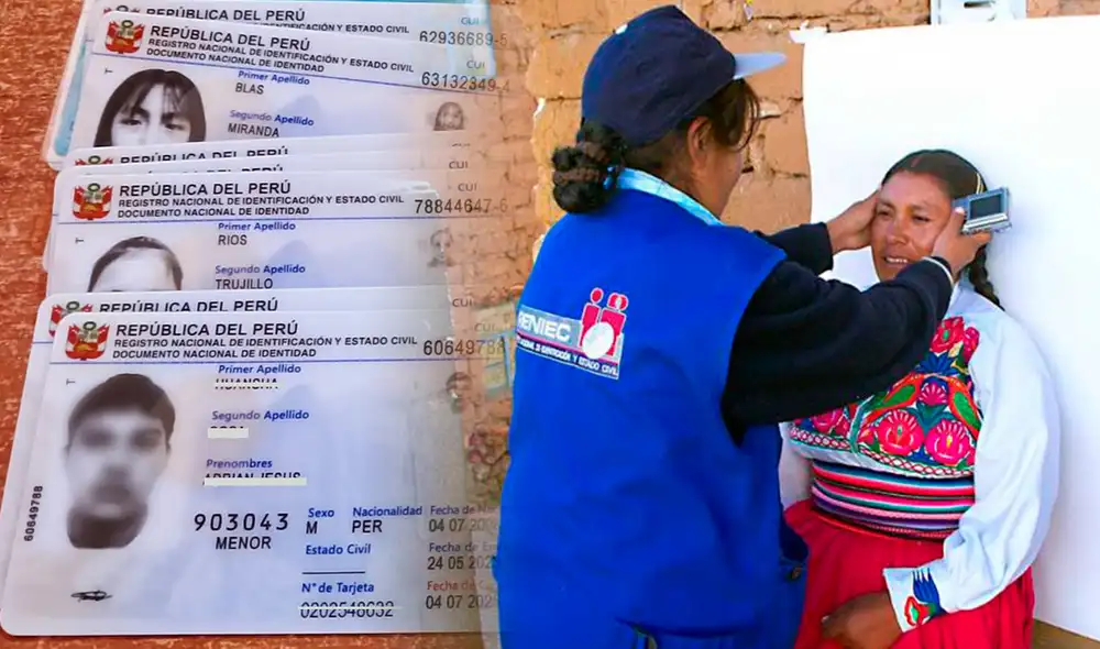 DNI electrónico gratis este 2 y 3 de agosto. Foto: Composición LR/Andina.