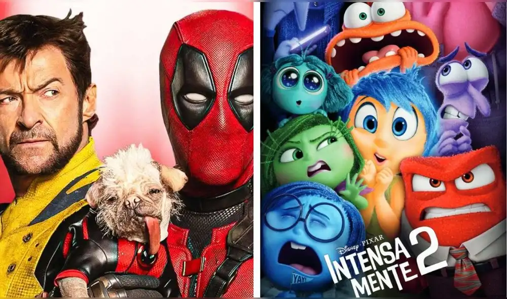 'Deadpool y Wolverine' superó a 'Intensamente 2' en su primer día de estreno. Foto: composición LR/ Marvel 'Deadpool y Wolverine' superó a 'Intensamente 2' en su primer día de estreno. Foto: composición LR/ Marvel
