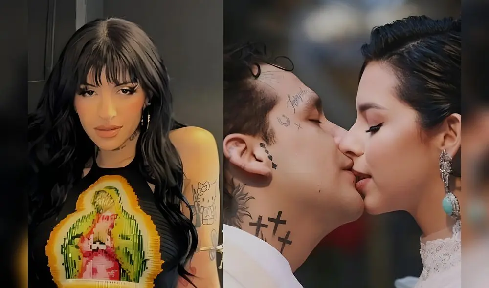 Cazzu lanzó un nuevo tema y algunos fans especularon que la letra iba para Christian Nodal y Ángela Aguilar. Foto: Instagram / Cazzy y Christian Nodal