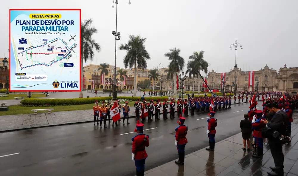 Conoce los desvíos en el Centro de Lima por Fiestas Patrias. Foto: composición LR/Andina/Municipalidad de Lima/Facebook Conoce los desvíos en el Centro de Lima por Fiestas Patrias. Foto: composición LR/Andina/Municipalidad de Lima/Facebook