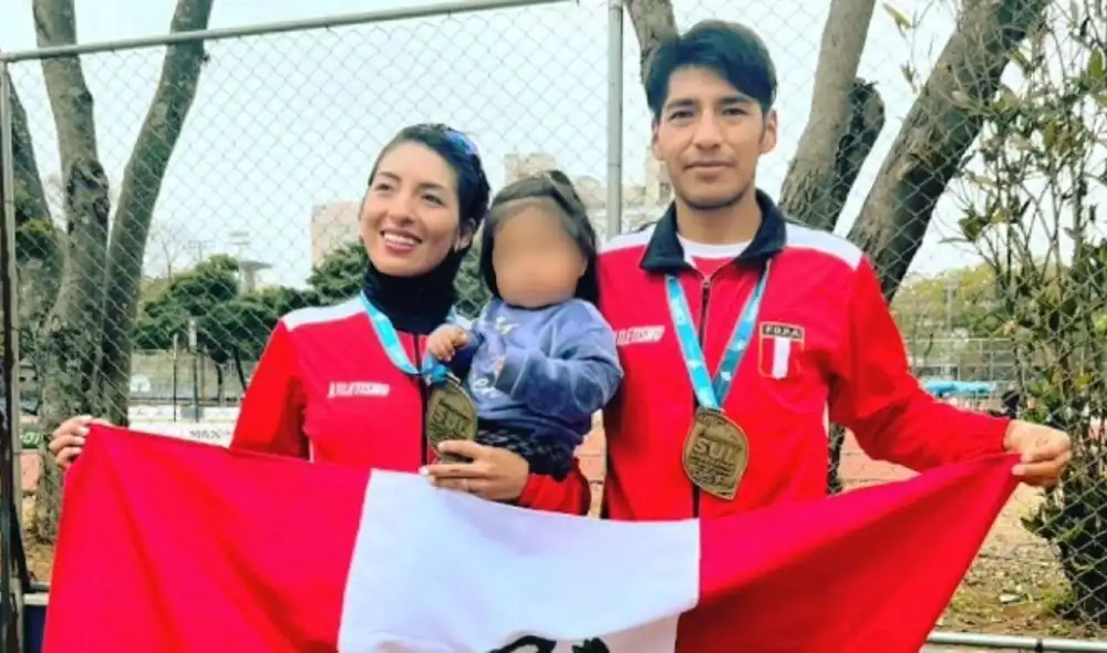 Mary Luz Andía y Luis Henry Campos son los primeros atletas esposos en representar a Perú en unos Juegos Olímpicos. Foto: Difusión